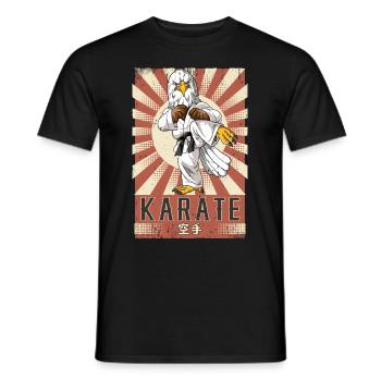 Karate - Männer T-Shirt - Schwarz - Vorne - AI Model Male 178 light (178cm)