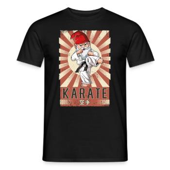 Karate - Männer T-Shirt - Schwarz - Vorne - AI Model Male 178 light (178cm)