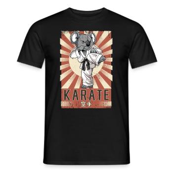 Karate - Männer T-Shirt - Schwarz - Vorne - AI Model Male 178 light (178cm)