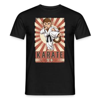 Karate - Männer T-Shirt - Schwarz - Vorne - AI Model Male 178 light (178cm)