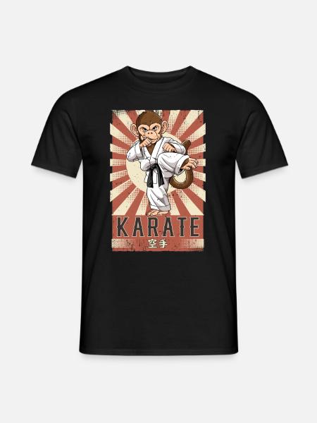 Karate - Männer T-Shirt - Schwarz