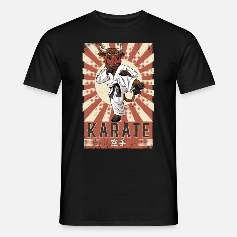 Karate - Männer T-Shirt - Schwarz