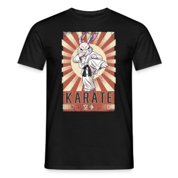 Karate - Männer T-Shirt - Schwarz - Vorne - AI Model Male 178 light (178cm)