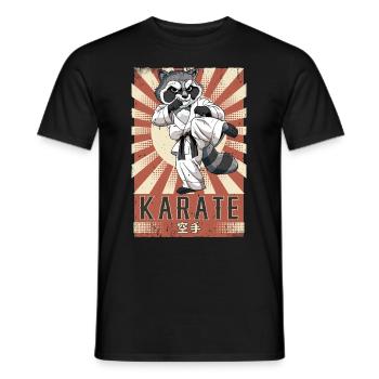 Karate - Männer T-Shirt - Schwarz - Vorne - AI Model Male 178 light (178cm)