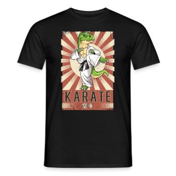 Karate - Männer T-Shirt - Schwarz - Vorne - AI Model Male 178 light (178cm)