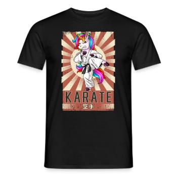 Karate - Männer T-Shirt - Schwarz - Vorne - AI Model Male 178 light (178cm)