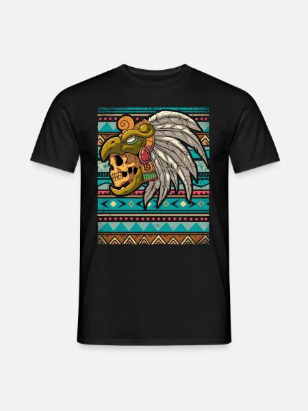Guerrier aztèque mexicain Aztèques - T-shirt homme - noir