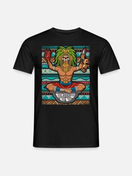 Mexican Aztec warrior Aztecs - Men's T-Shirt - black