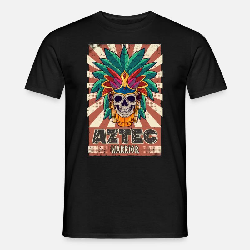 Mexican Aztec warrior Aztecs - Men’s T-shirt - black