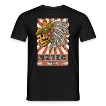 Mexican Aztec warrior Aztecs - Men's T-Shirt - black - Front - AI Model Male 178 light (178cm)