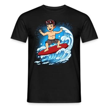 Surfeurs de vagues Surfeurs Surfeurs - T-shirt homme - noir - Devant - AI Model Male 178 light (178cm)