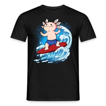 Surfeurs de vagues Surfeurs Surfeurs - T-shirt homme - noir - Devant - AI Model Male 178 light (178cm)