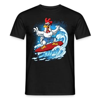 Surfeurs de vagues Surfeurs Surfeurs - T-shirt homme - noir - Devant - AI Model Male 178 light (178cm)