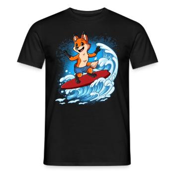 Surfeurs de vagues Surfeurs Surfeurs - T-shirt homme - noir - Devant - AI Model Male 178 light (178cm)