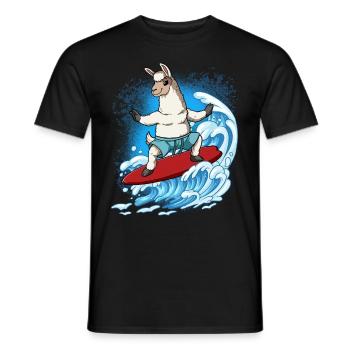 Surfeurs de vagues Surfeurs Surfeurs - T-shirt homme - noir - Devant - AI Model Male 178 light (178cm)