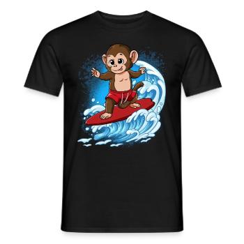 Surfeurs de vagues Surfeurs Surfeurs - T-shirt homme - noir - Devant - AI Model Male 178 light (178cm)