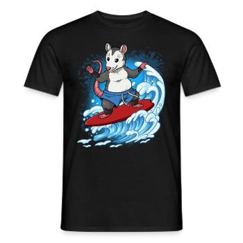 Surfeurs de vagues Surfeurs Surfeurs - T-shirt homme - noir - Devant - AI Model Male 178 light (178cm)