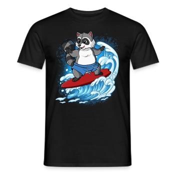 Surfeurs de vagues Surfeurs Surfeurs - T-shirt homme - noir - Devant - AI Model Male 178 light (178cm)