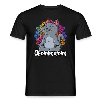 Yoga Ohmmm Namaste - Men's T-Shirt - black - Front - AI Model Male 178 light (178cm)
