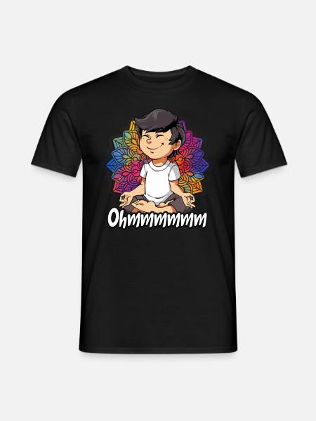 Yoga Ohmmm Namaste - Men's T-Shirt - black