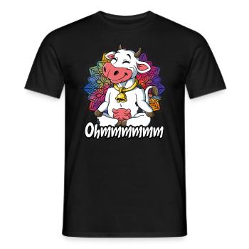 Yoga Ohmmm Namaste - T-shirt homme - noir - Devant - AI Model Male 178 light (178cm)