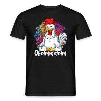 Yoga Ohmmm Namaste - Men's T-Shirt - black - Front - AI Model Male 178 light (178cm)