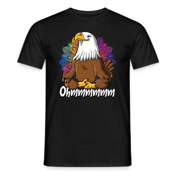 Yoga Ohmmm Namaste - Männer T-Shirt - Schwarz - Vorne - AI Model Male 178 light (178cm)