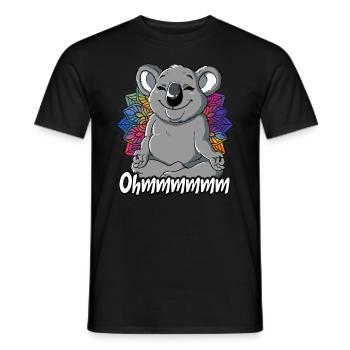 Yoga Ohmmm Namaste - Men's T-Shirt - black - Front - AI Model Male 178 light (178cm)