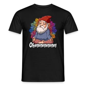 Yoga Ohmmm Namaste - Men's T-Shirt - black - Front - AI Model Male 178 light (178cm)