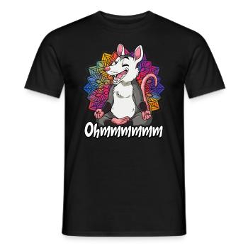 Yoga Ohmmm Namaste - Men's T-Shirt - black - Front - AI Model Male 178 light (178cm)