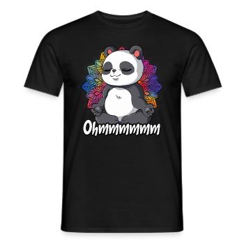 Yoga Ohmmm Namaste - Männer T-Shirt - Schwarz - Vorne - AI Model Male 178 light (178cm)