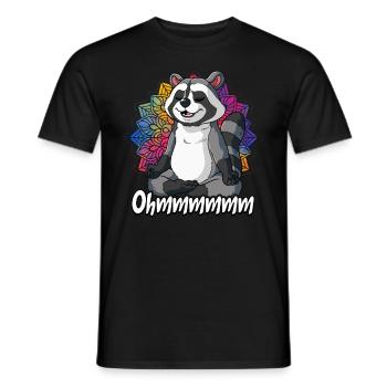 Yoga Ohmmm Namaste - T-shirt homme - noir - Devant - AI Model Male 178 light (178cm)