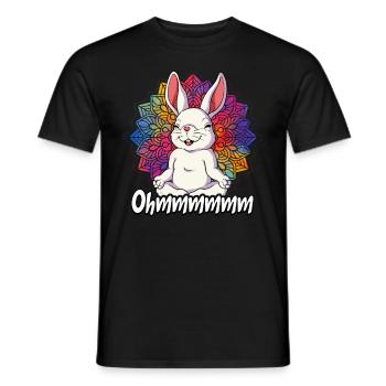 Yoga Ohmmm Namaste - Men's T-Shirt - black - Front - AI Model Male 178 light (178cm)