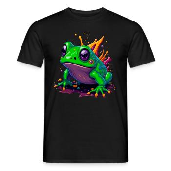 Nice frog - Men's T-Shirt - black - Front - AI Model Male 178 light (178cm)