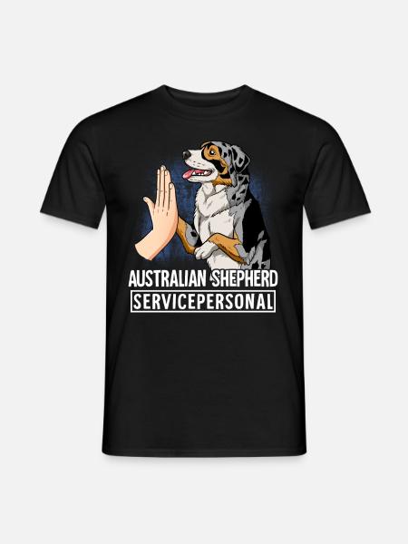 Berger australien - T-shirt homme - noir