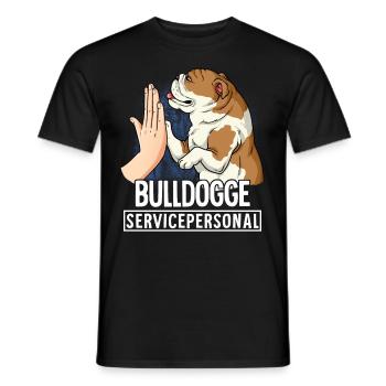 Bulldog - Men's T-Shirt - black - Front - AI Model Male 178 light (178cm)