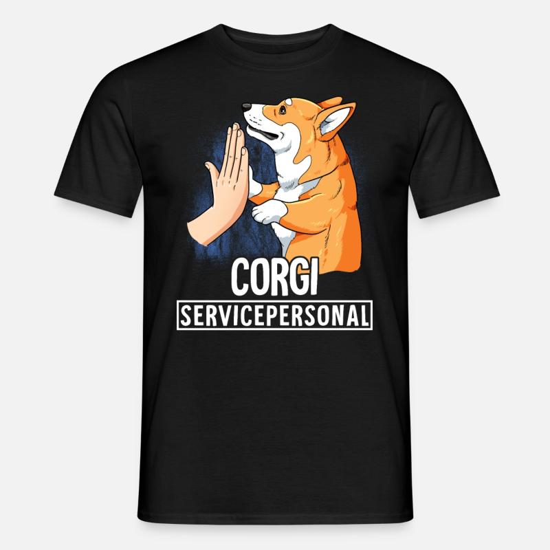 Corgi - Men's T-Shirt - black