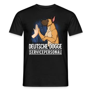 Great Dane - Men's T-Shirt - black - Front - AI Model Male 178 light (178cm)