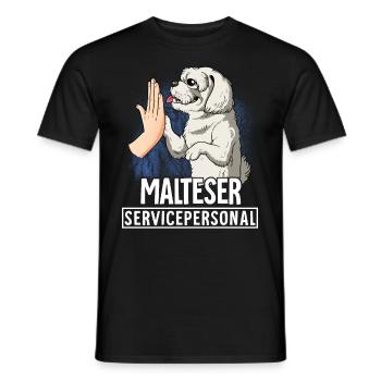 Malteser - Männer T-Shirt - Schwarz - Vorne - AI Model Male 178 light (178cm)