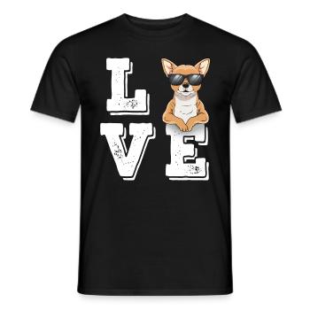 Love Chihuahua - Männer T-Shirt - Schwarz - Vorne - AI Model Male 178 light (178cm)