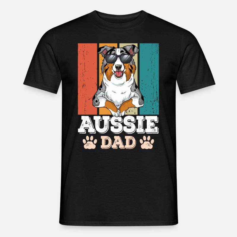 Aussie Dad - Männer T-Shirt - Schwarz