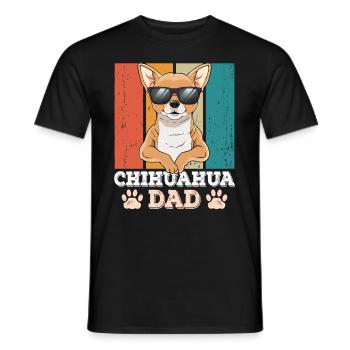 Chihuahua Dad - Männer T-Shirt - Schwarz - Vorne - AI Model Male 178 light (178cm)