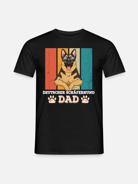 German Shepherd Dad - Men's T-Shirt - black