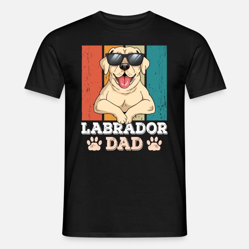 Labrador Dad - Männer T-Shirt - Schwarz
