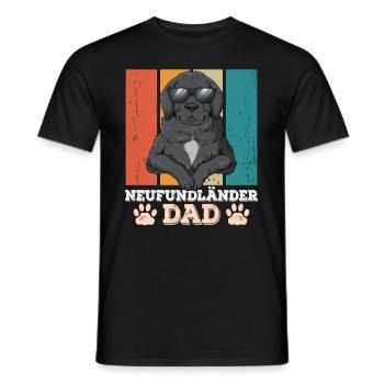 Newfoundland Dad - Men's T-Shirt - black - Front - AI Model Male 178 light (178cm)
