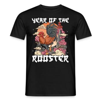 Jahr Des Hahn Mondneujahrsfest Chinesisches - Männer T-Shirt - Schwarz - Vorne - AI Model Male 178 light (178cm)
