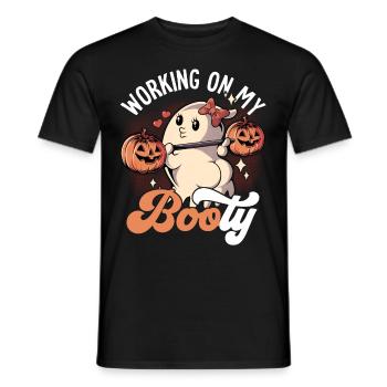 Working On My Booty Halloween - Männer T-Shirt - Schwarz - Vorne - AI Model Male 178 light (178cm)