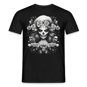Gothic Ästhetik Goth - Männer T-Shirt - Schwarz - Vorne - AI Model Male 178 light (178cm)