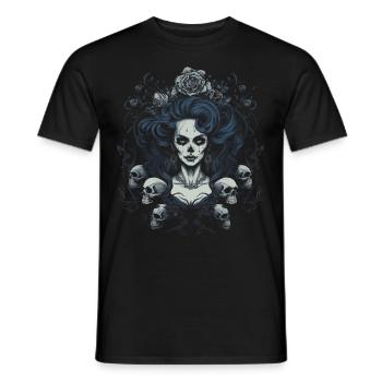 Gothic Ästhetik Goth - Männer T-Shirt - Schwarz - Vorne - AI Model Male 178 light (178cm)