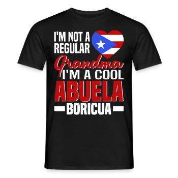 Puerto Rico Flagge | Puerto Ricaner Geschenkideen - Männer T-Shirt - Schwarz - Vorne - AI Model Male 178 light (178cm)
